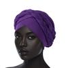 New African Turban Cap Hijab Headdress Women's Pleated Hat Hair Accessories Arab Wrapped Muslim Hijab
