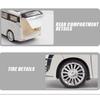 1/24 масштаб Vellfire MPV, литая под давлением модель автомобиля, игрушечный автомобиль с откатным механизмом, звуком и светом для детей, коллекция подарков для мальчиков и девочек
