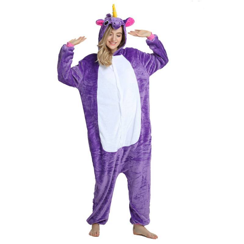 Unicorn Pajama Onesie For Women With Thick Polyester Fabric For Cozy Home Wear