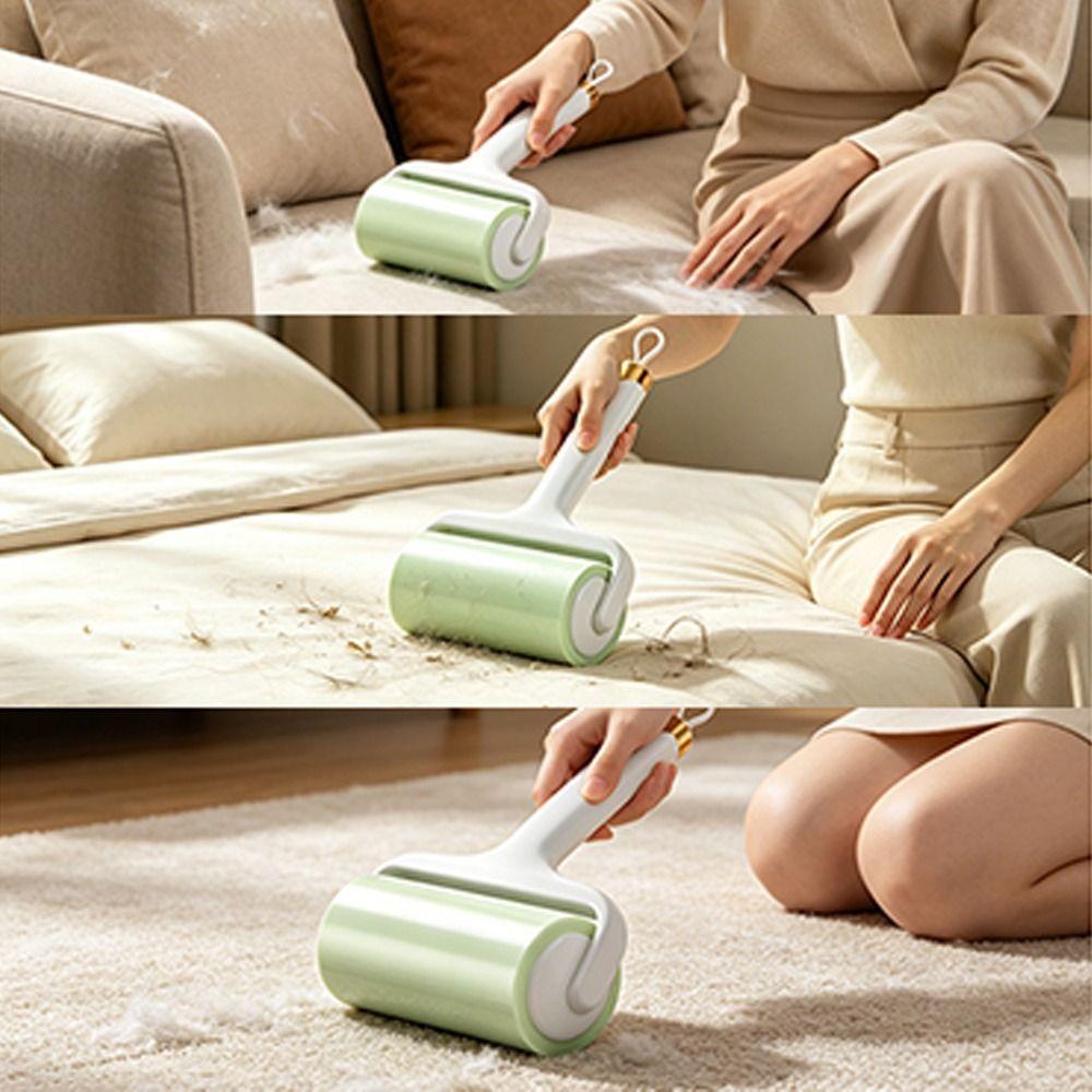 Reusable Handle Lint Roller Brush Tearable Dust Hair Roller Pet Hair Remover  Home Cleaning