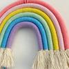 Cotton Rope Wall Ornaments Hand-woven Tassel Tapestry Kawaii Weaving Rainbow Hangings  Nursery
