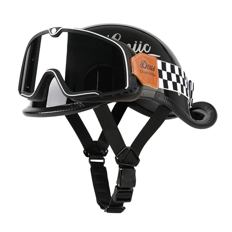 VGV Полушлем мотоциклетный шлем Электромобиль велосипед Езда Локомотив для Круизера Ретро Четыре сезона Унисекс подросток ребенок