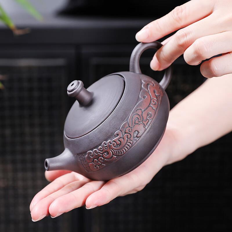 Haofeng Jianshui Zitao Embossed Lotus Gongfu Tea Set