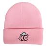 Bee Embroidery Knitted Hat Ear Protector Windproof Animal Wool Hat Warm Winter Hat