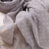 Новое поступление Премиум Шифоновый Мини Плиссированный Шарф с Помпонами Негладящийся Обертываемый Шифоновый Плиссированный Хиджаб
