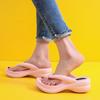 Fashion White Thick Sole Wedge Flip Flops Women Summer Eva Clip Toe Platform Sandals Woman Fashion Non Slip Beach Slippers Thong Slides