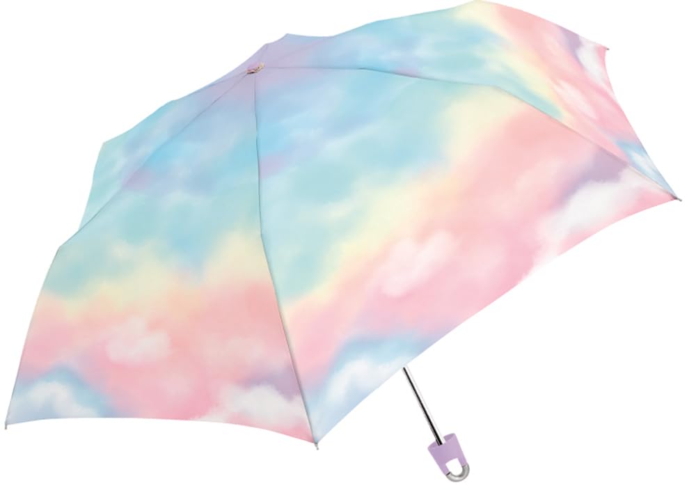 Cracks Long Umbrella 55cm Milky Tone Folding Umbrella Rainbow 111240