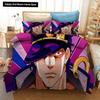 3D Печать Аниме JoJo Bizarre Adventure Джотаро Куджо Постельный Комплект Мальчики Девочки Полуторный Двуспальный Размер Пододеяльник Наволочка Кровать Мальчики Взрослый