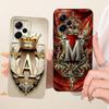 Для Xiaomi Poco X5 5G Чехол-крышка Роскошный A-Z Буквы 2D Расписной Силиконовый Корпус Телефона Для PocoX5 5G 22111317PG 22111317PI