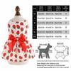 Breathable Pet Skirt Lightweight Princess Outfit Easy Wear Strawberry Costume  Spring & Summer Wear