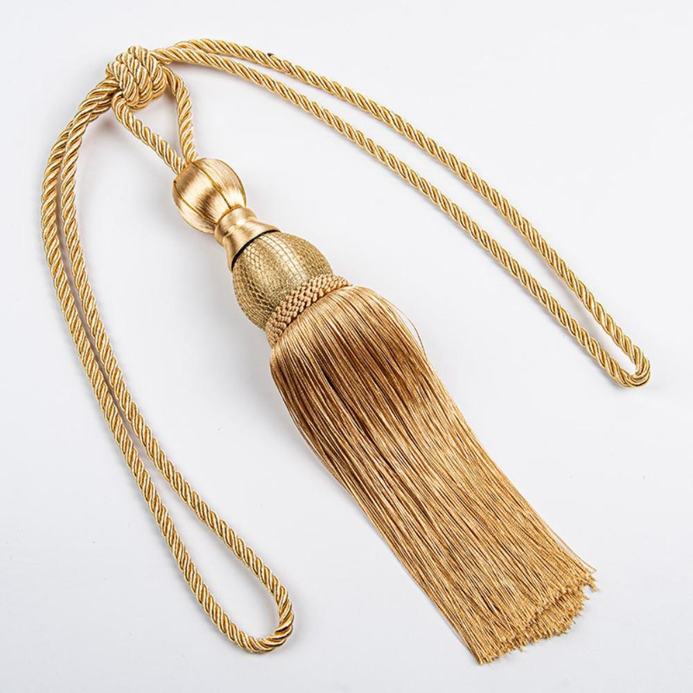 Punch-free Curtain Tiebacks No Installation Curtain Holder Curtain Tassels Tieback For Home Decor