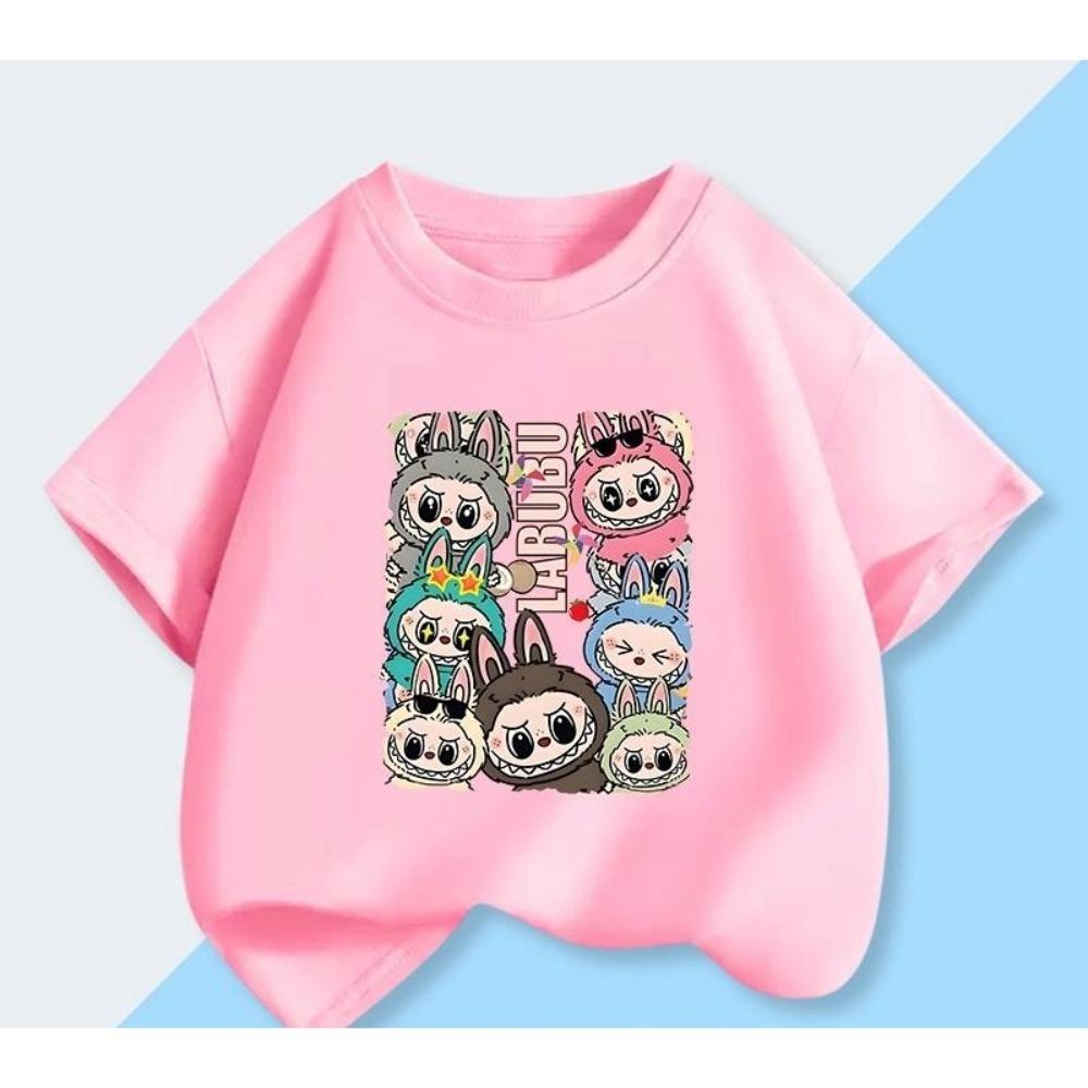 Monster Short-sleeved for Girls Fashionable Summer Clothes Half-sleeved Top