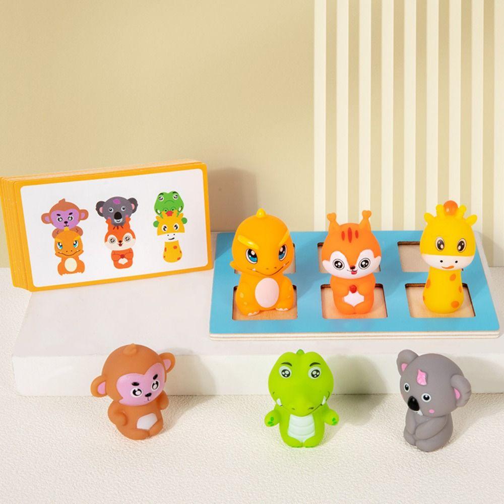 Matching Board Logical Training Game Montessori Animal Matching Game Classroom Activity