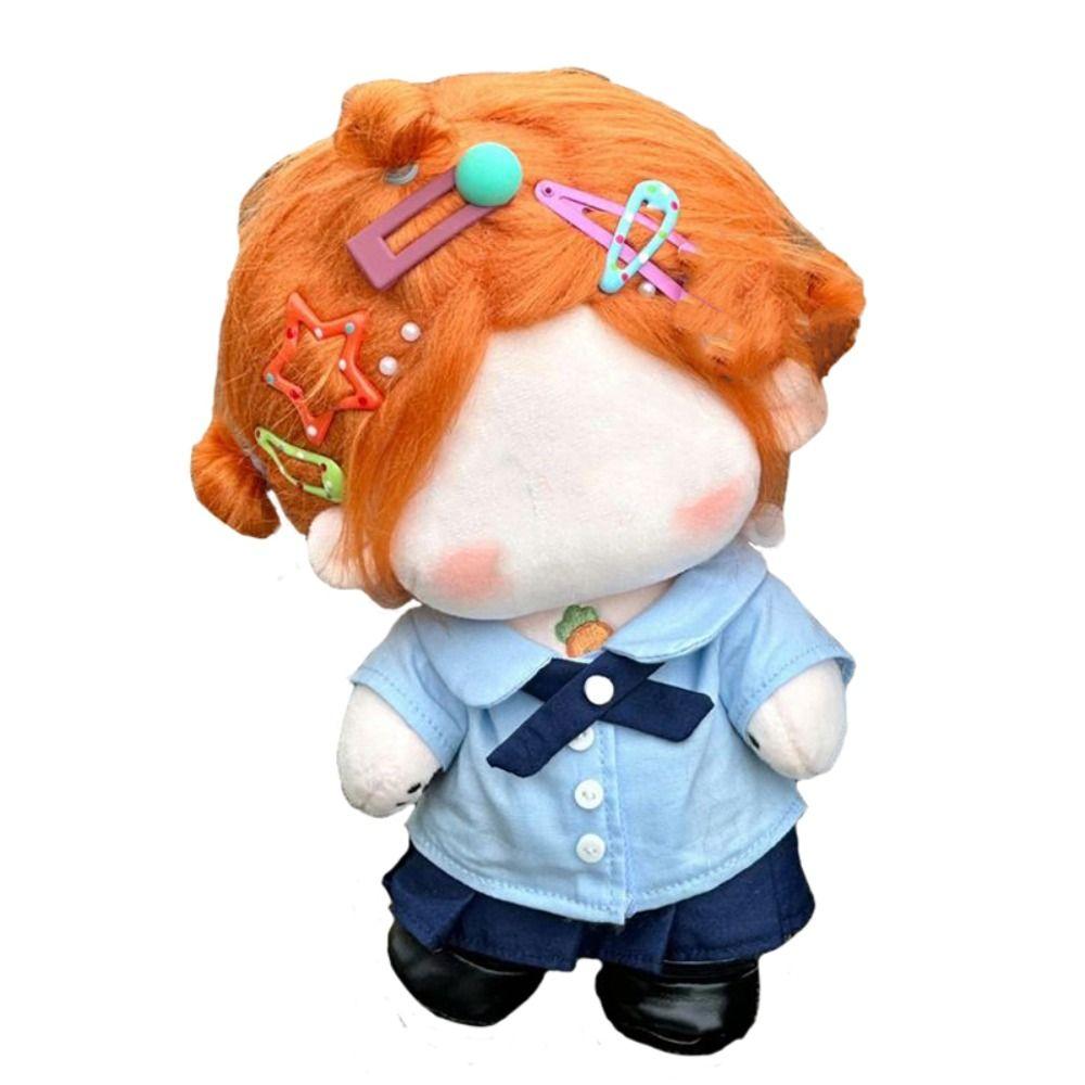20cm Miniature School Uniform Changing Dress Game Blouse Skirt Suit  Cotton Stuffed Doll