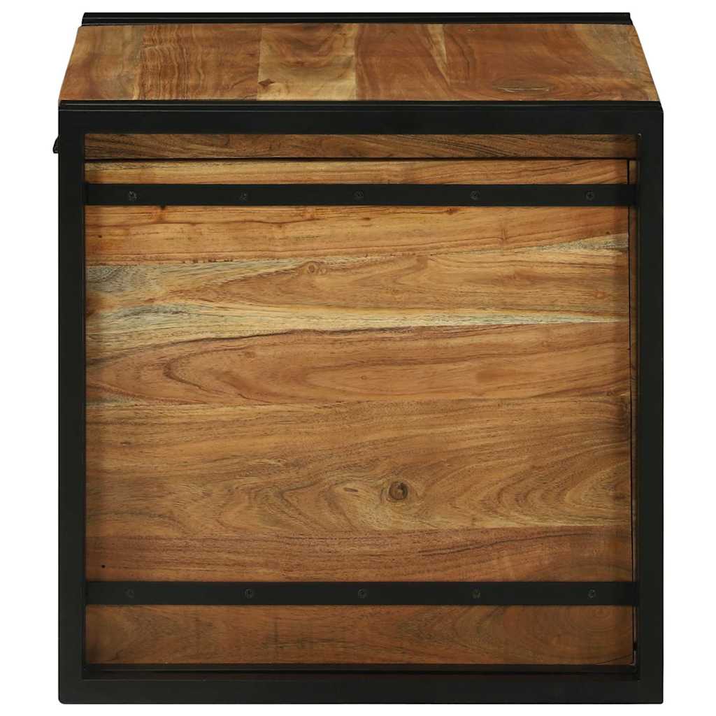 Storage Box with Lid 50 x 50 x 50 cm Solid Acacia Wood