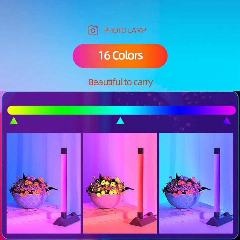 Светодиодное освещение для фотосъемки RGB-лампа для создания заполняющего света, красочная атмосфера, ночные огни, портативная лампа для селфи с питанием от USB, живая красота
