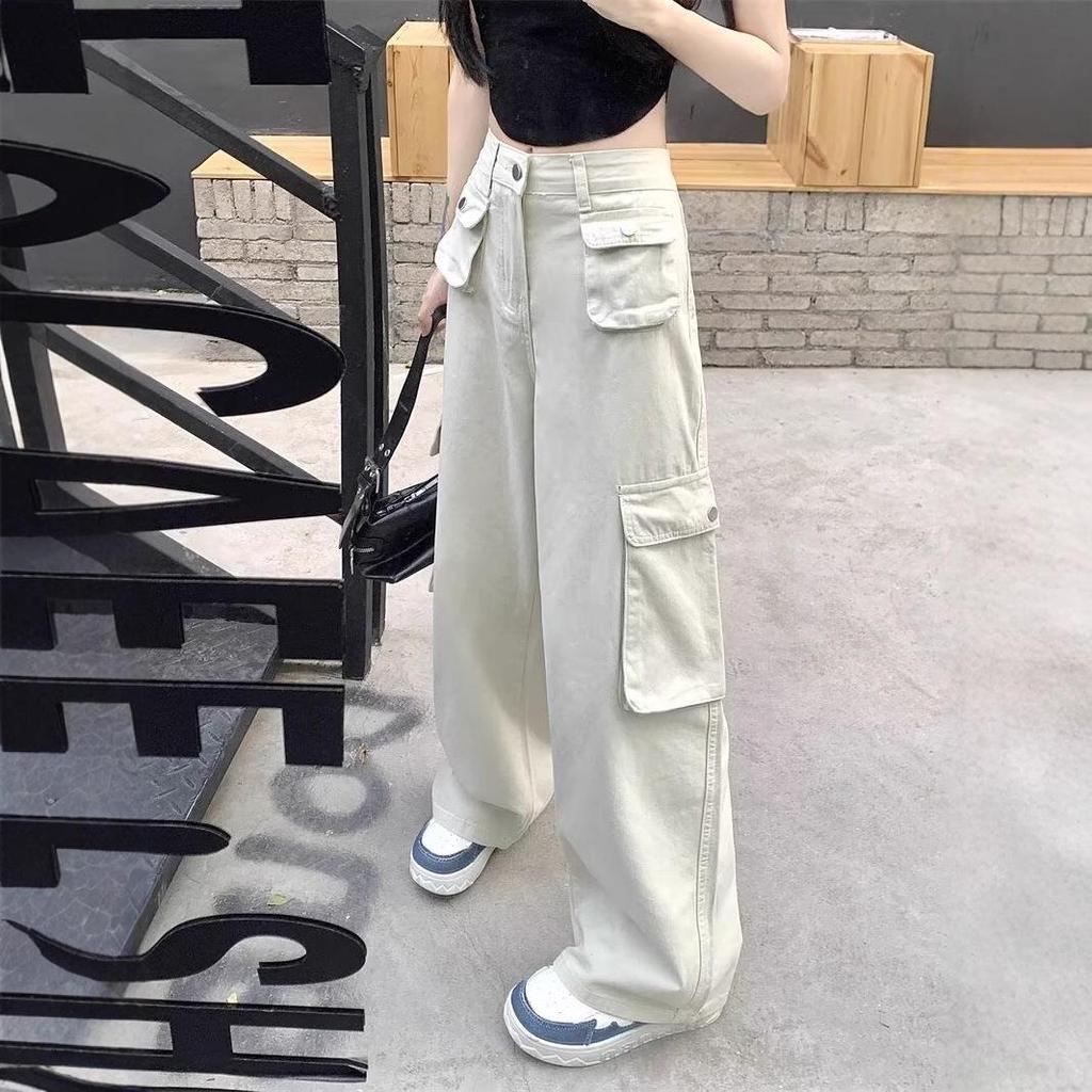 Women's Spicy Retro High Waist Wide Leg Jeans - Summer Slimming Workwear Trousers
