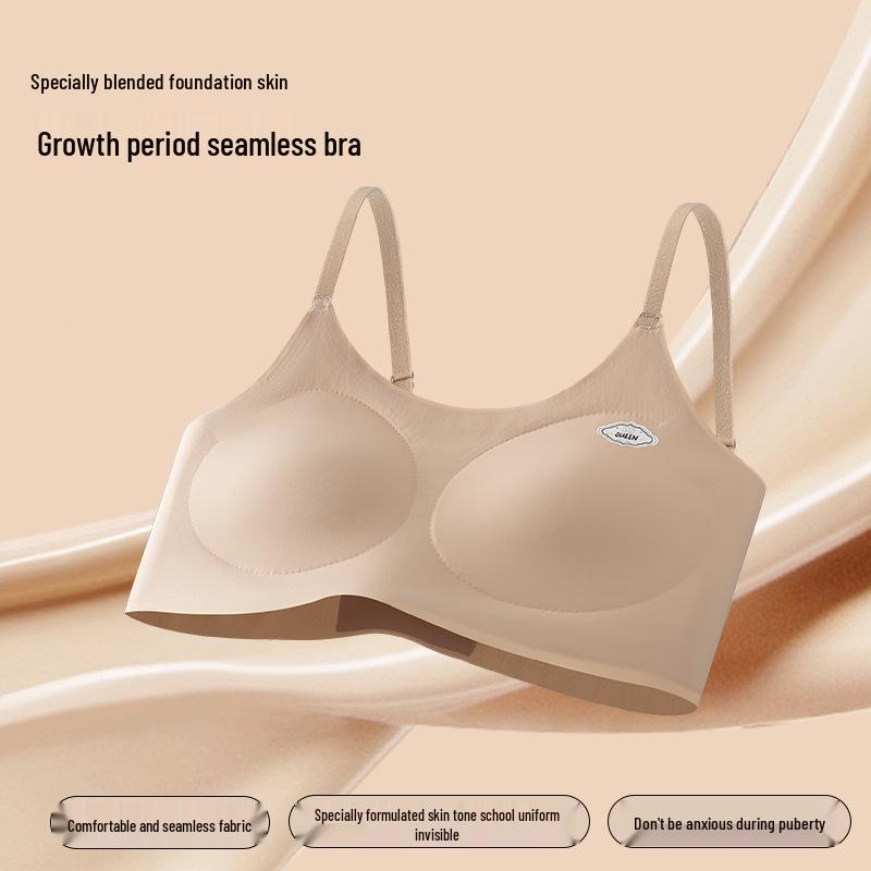 Teenage Seamless Support Camisole Bra for Middle School Girls' Developmental Stage