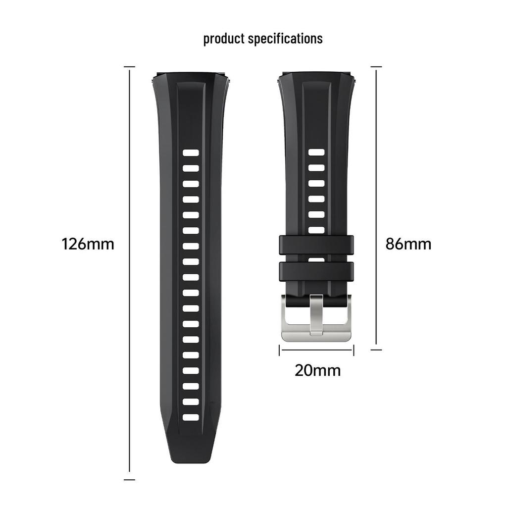 Силиконовый сменный ремешок для часов Huawei GT5 Pro (46мм)