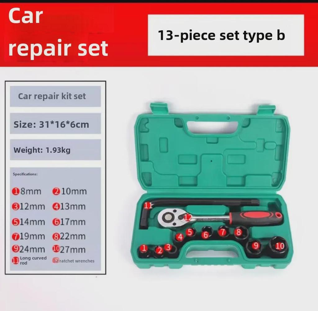 Набор из 10 удлиненных шестигранных головок для пневматического пистолета (8-24mm)