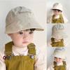 Wide Brim Baby Bucket Hat Cotton Beach Cap Fashion Peaked Cap  Baby