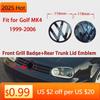 Горячий Глянцевый Черный Подходит для volkswagen Golf 4 MK4 1999-2006 116 мм Значок Передней Решетки + 118 мм Значок Задней Крышки Багажника Логотип Автомобиля
