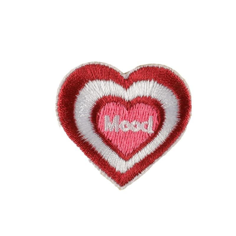 Original Embroidery Label Embroidery Sticker Cartoon Love English Cloth Label Patch Sticker Accessories Cloth Sticker