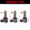 2Pcs 25000LM H8 H11 LED Headlight Bulbs 9005 HB3 9006 HB4 Canbus Car Fog Light 50W Turbo Led Diode Lamp Auto Driving Light 12V 6000K White Plug&Play