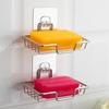 Soap Rack Wall Mounted Soap Holder Stainless Steel Soap Sponge Dish Bathroom Accessories Soap Dishes Self Adhesive