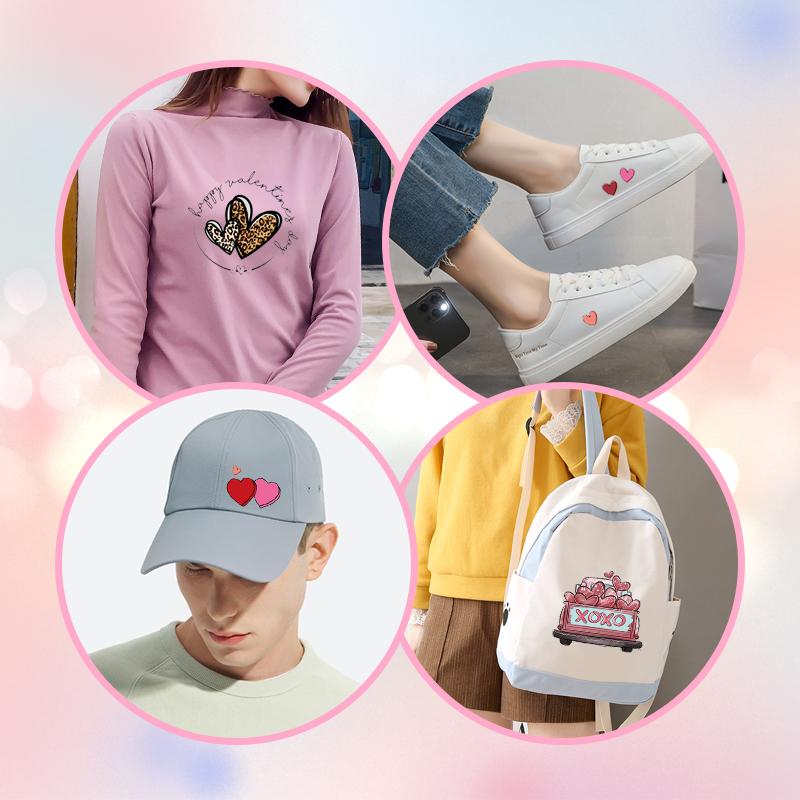 Patches For Clothes Happy Valentine'S Day Patches A-Level Washable New Design T-Shirt Jeans Stickers Heat Transfer Flower Patch