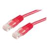 Câble Réseau UTP CAT6 Rouge 1.5m - VALUE - Connecteurs RJ45 De Qualité