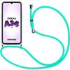 Cord Case for Samsung Galaxy A34 5G - Shockproof Reinforced Corners Flexible with Turquoise Cord