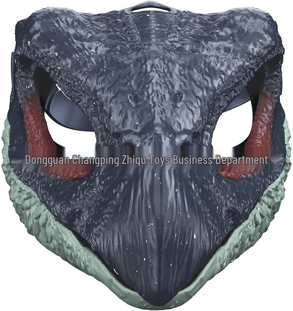 Movable-Mouth Cute Tyrannosaurus Dinosaur Mask for Halloween & Christmas