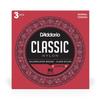 Classical Guitar Strings Sliverplated Wound Clear Nylon Normal Tension 3set Pack D'Addario EJ27N-3D []