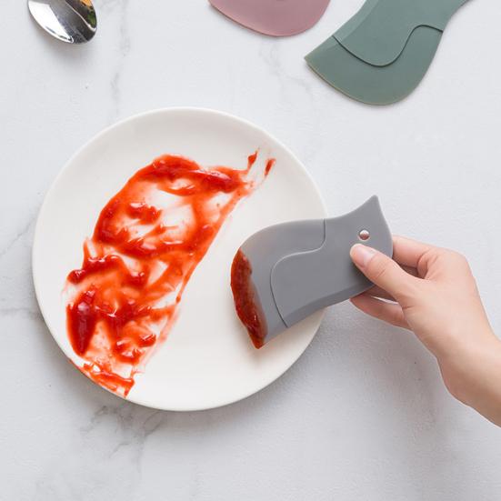 Скребок в форме пингвина Гибкая лопатка для выпечки Тесто Масло Мягкое чистящее средство для кухни Чистящие инструменты Аксессуары для кастрюль Миски