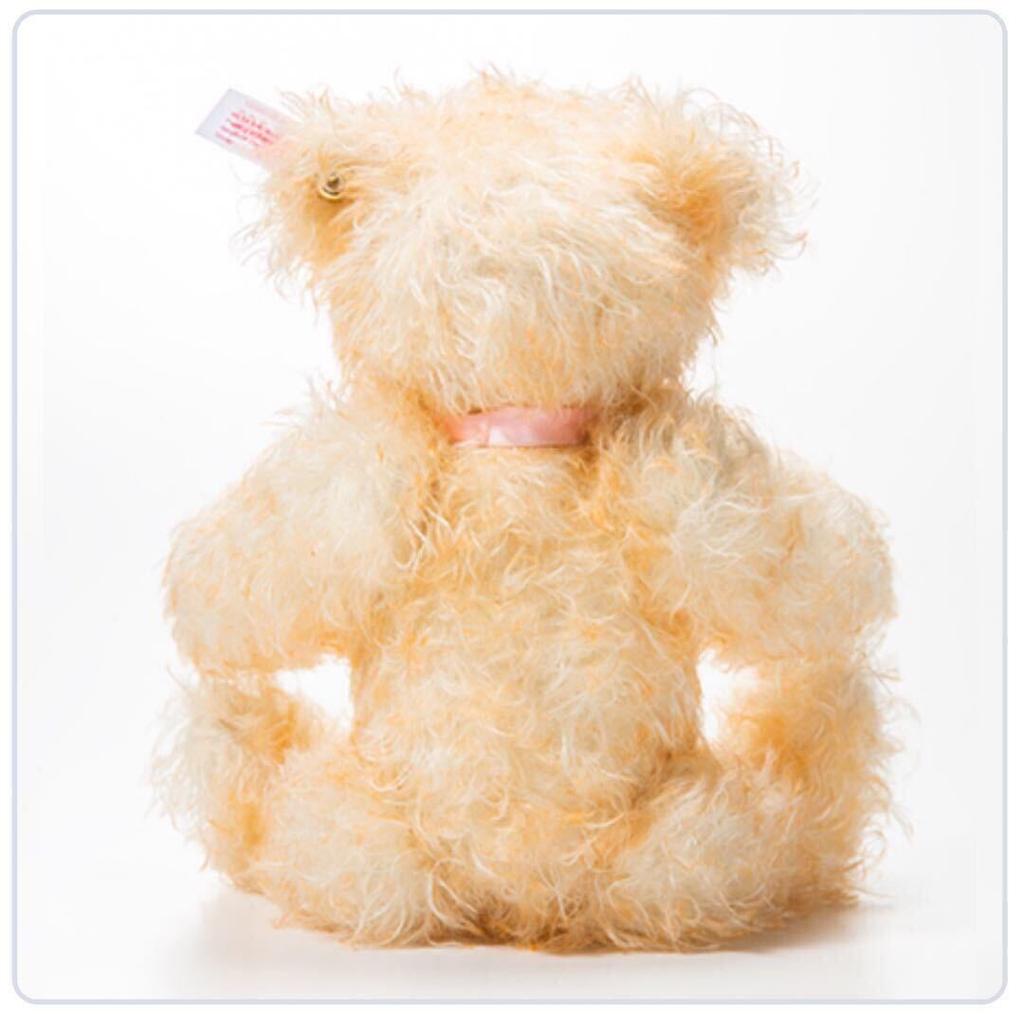 [USED]Steiff Teddy Bear Ume Plum Flower Japan Limited Edition Collectible Plush Doll