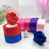 1 Roll 22m 4cm Wide Satin Wedding Ribbon Roll Gift Wrapping Bouquets Bow Making Decoration Home Decor