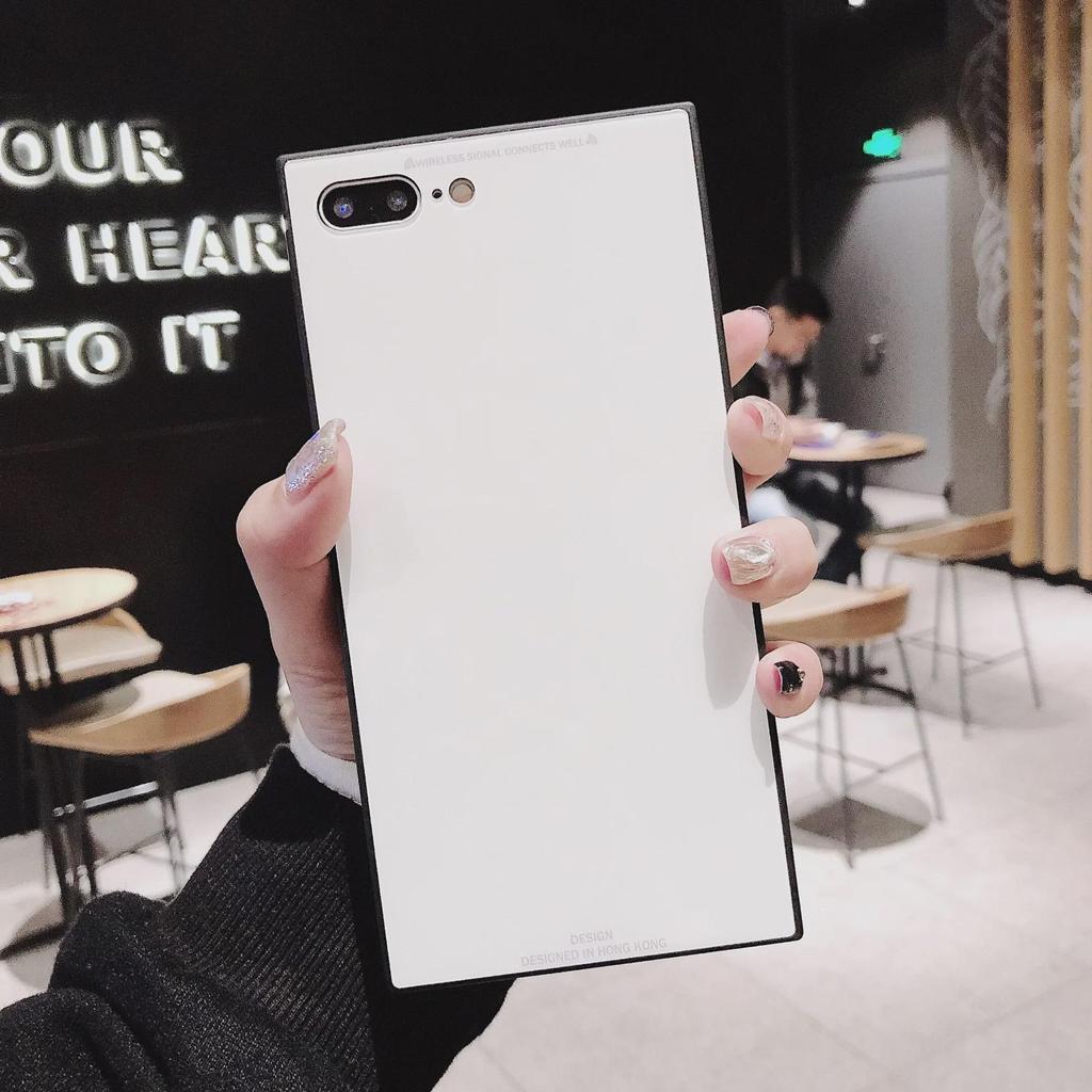 Квадратный защитный чехол для Apple 14 Pro/Max: Сплошной цвет, стеклянный корпус, полная мягкая защита 13 Pro под прямым углом