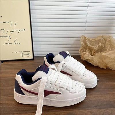 2025 Новые женские летние повседневные маленькие белые туфли, универсальные туфли на платформе для повседневной носки