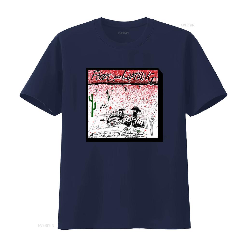 Retro 80s 90s Fear and Loathing Ralph Steadman Vintage Art T Shirt vintage Washed streetwear Top For Everyday Wear Comfortable