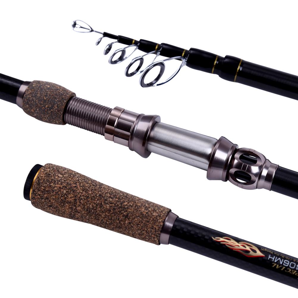 Удочка Спиннинговая удочка Телескопическая спиннинговая удочка Портативная удочка Углеродные рыболовные снасти