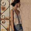 Женский винтажный вязаный крючком укороченный топ-майка в стиле бохо с цветочным узором, летний пляжный жилет без рукавов