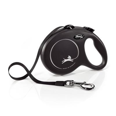 Поводок Flexi Collection Ремень S - FLEXI - CL10T5-251-S-20 - Черный - Для собак до 15 кг