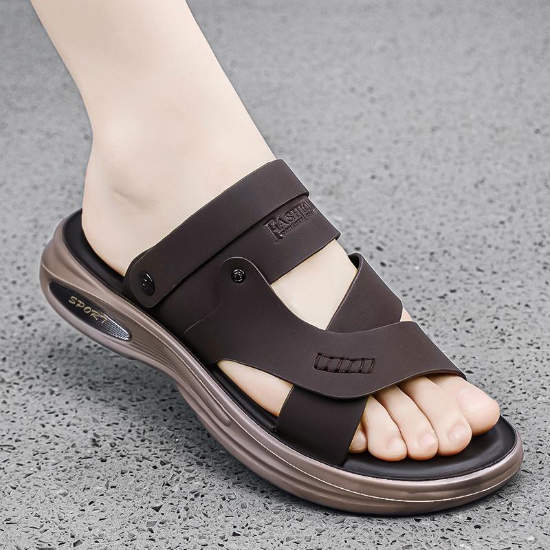 2024 Hot Sale Summer Waterproof Non-Slip Sandals Men's Soft Bottom Wear-Resistant Slippers Dual-Purpose Breathable Sandals Men