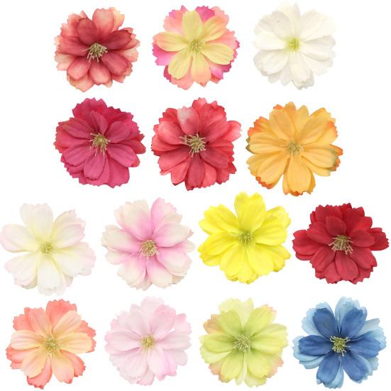 Высококачественная искусственная цветочная головка, яркое украшение для дома 4,5 см