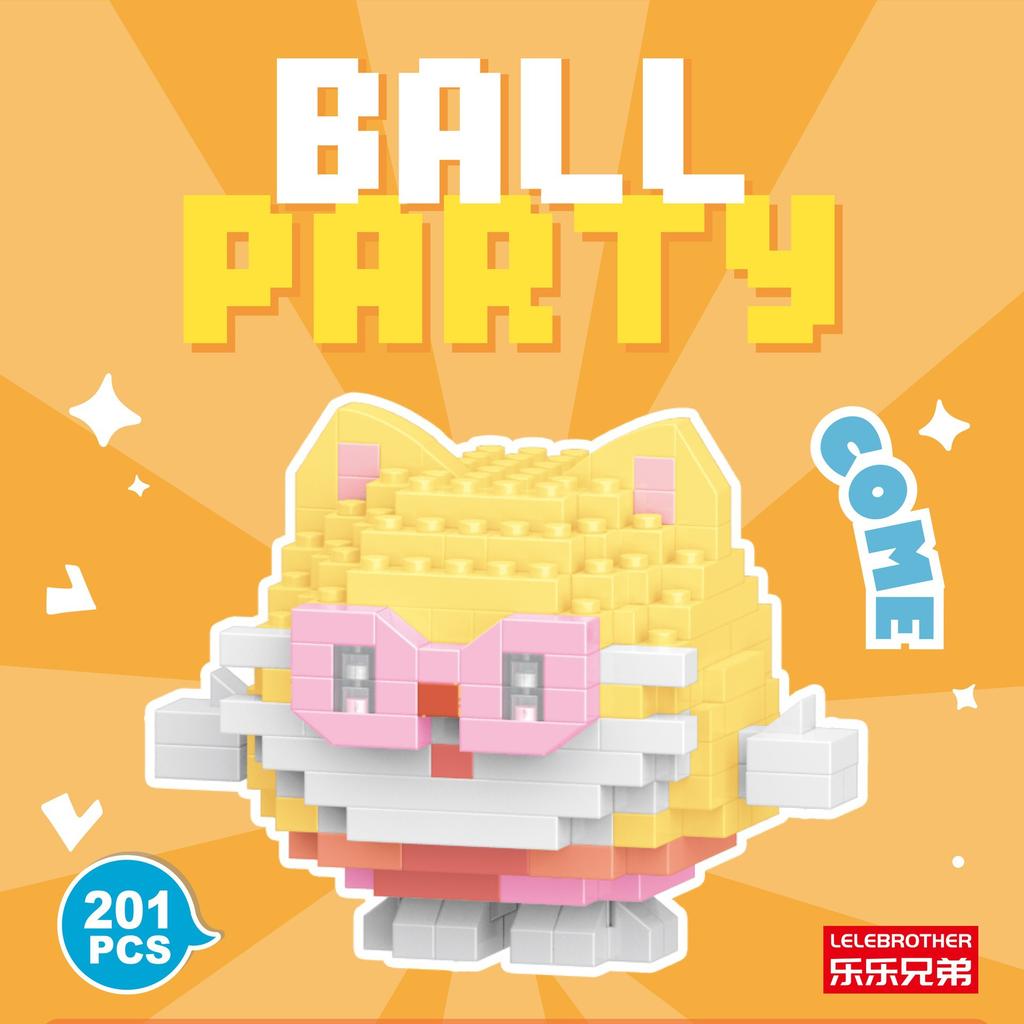 Серия кукол-животных из микрочастиц, строительные блоки, детские сборные игрушки