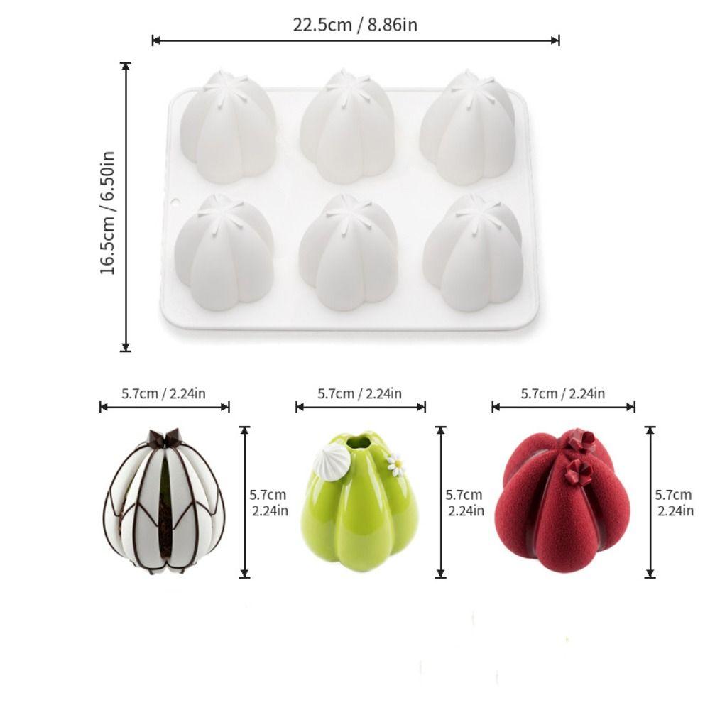 6-Hole Baking Molds Heat-Resistant Petal Cake Mold Creative Chocolate Mold Baking Tools