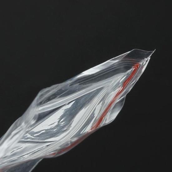 100 шт. Многоразовые пластиковые пакеты с самоклеящимся замком, прозрачные полиэтиленовые пакеты для хранения ювелирных изделий