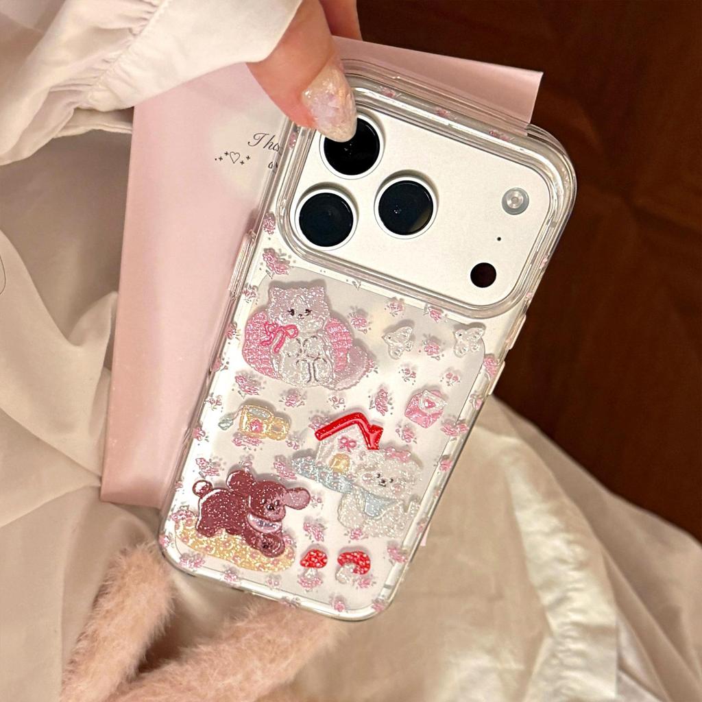 Цветочный чехол для щенка на iPhone 16, iPhone 17 и iPhone 17 Pro Max