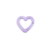 Heart-Shaped Colorful Spring Buckle Keychain DIY Jewelry Accessories